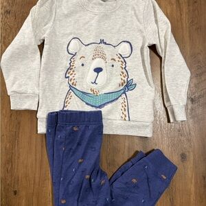 Carter's Cozy Bear set - Gray and Blue